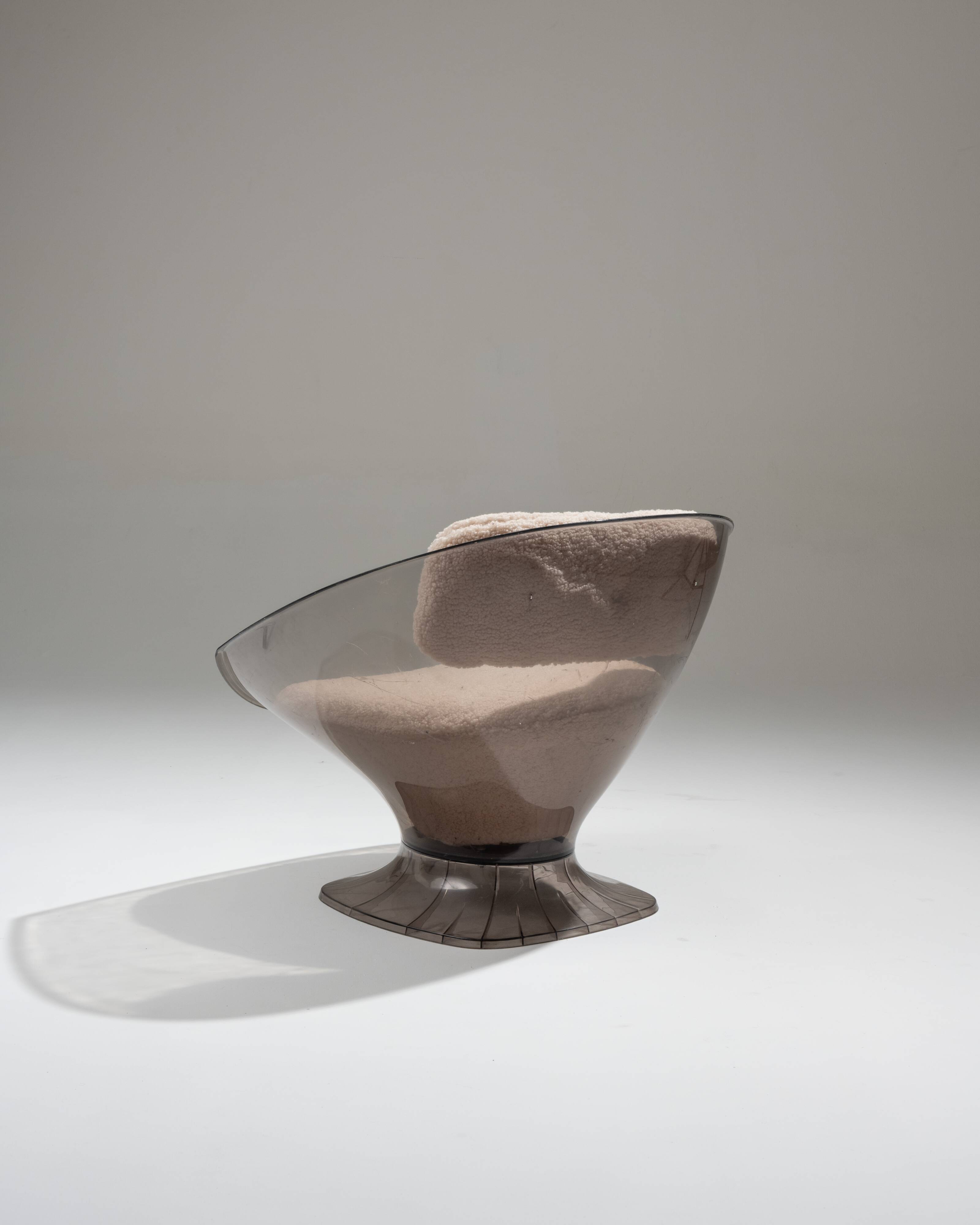 Pair of raphael raffel lounge chairs, 1980s