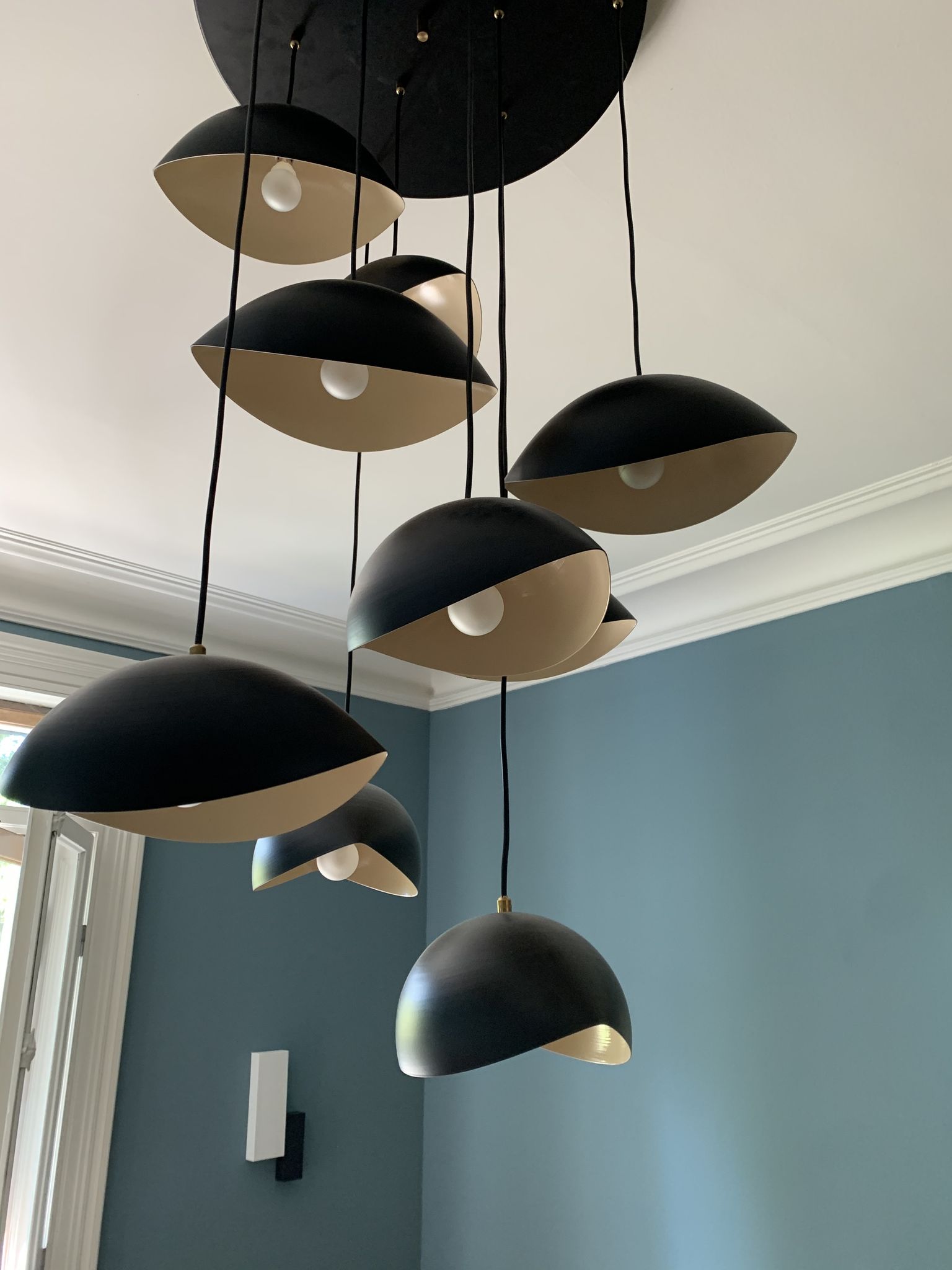 Recent hanging lamp in the style of the 50s