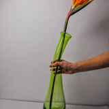 Vase sommerso vert XL par seguso, italie, 1970