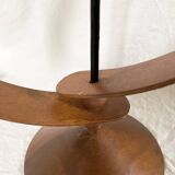 Danish teak candle holder