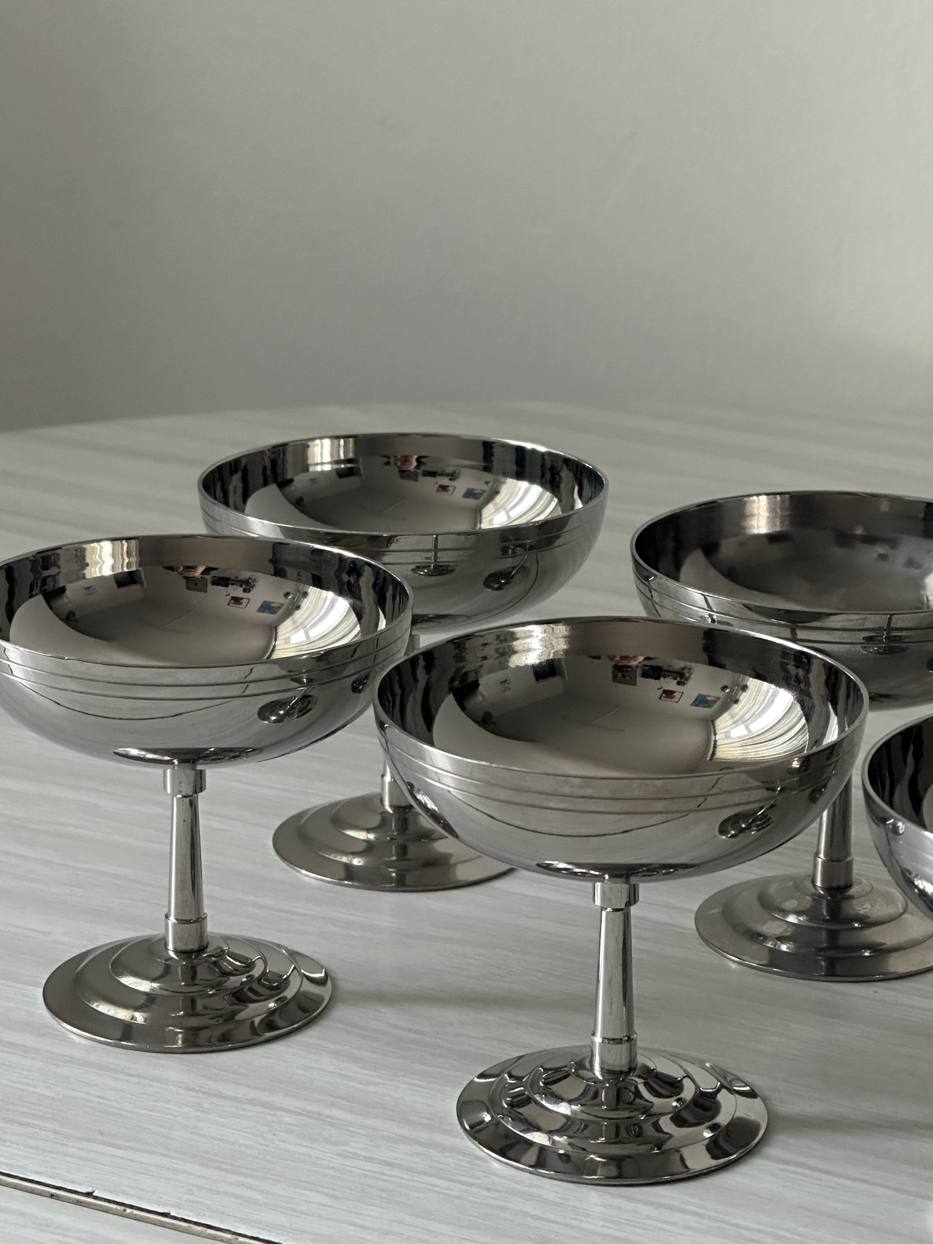 Etang Remy stainless steel bowls - Dessert service