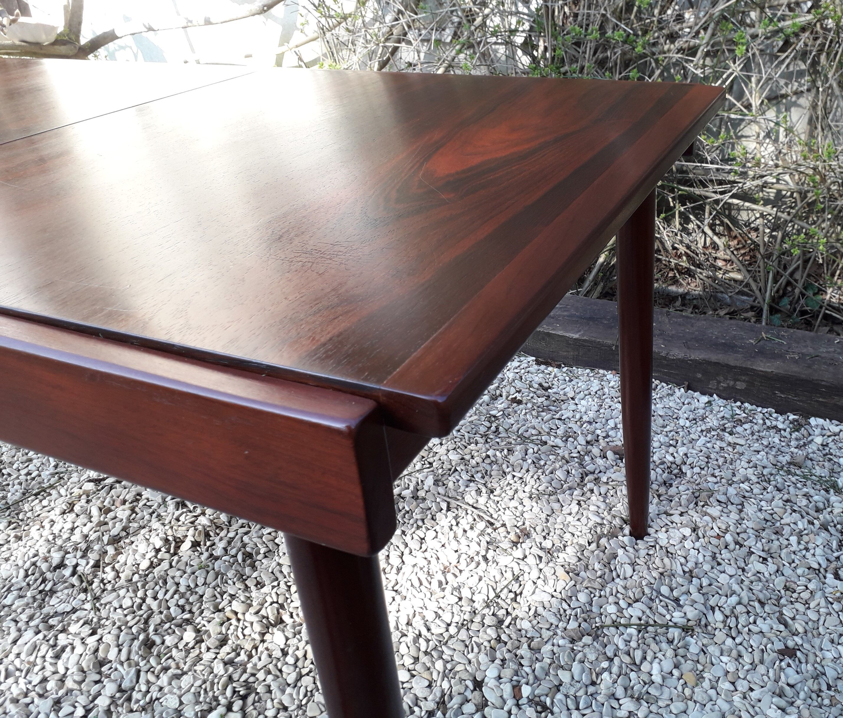 Table extensible en palissandre