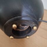 Lampe boule en bois vintage