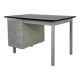 50s desk in industrial style metal