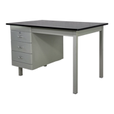 50s desk in industrial style metal