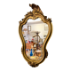 Golden mirror Louis XV style, 60x40 cm
