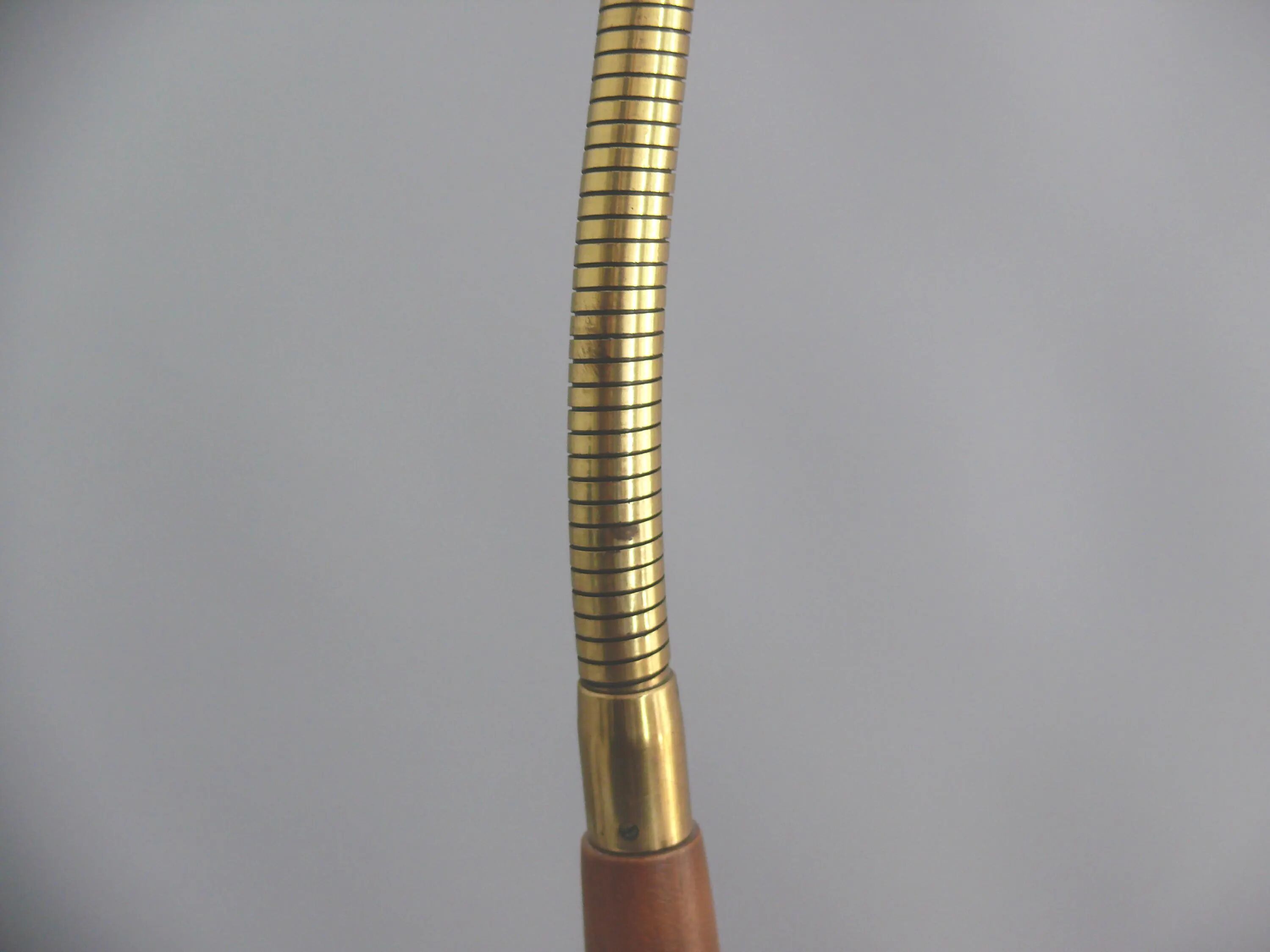 Mid Century Table Lamp by Temde, - Wood, Textile Shade