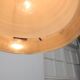 Space Age Italian Orange and Chrome Metal Pendant Lamp, 1970s