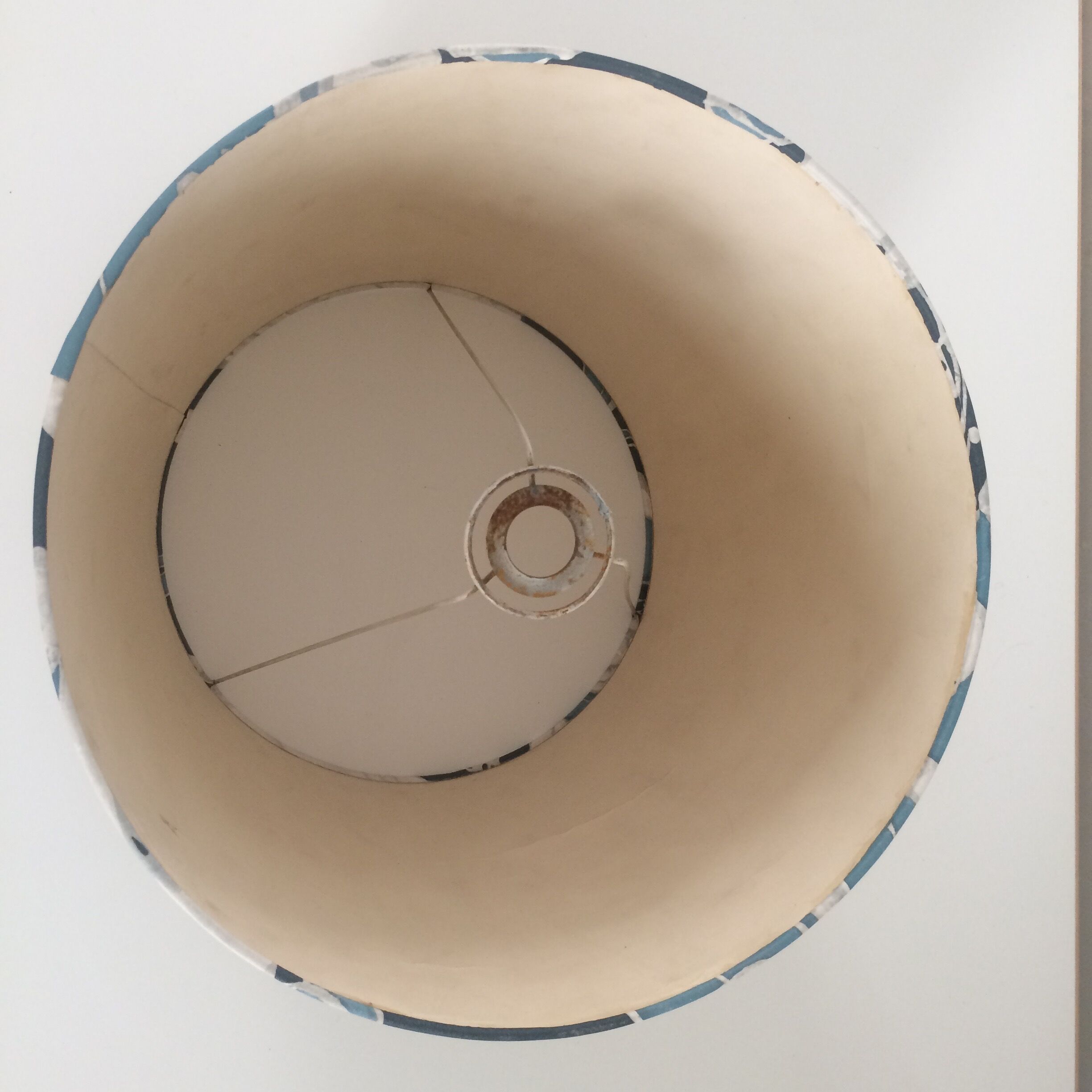 Vintage paper lampshade