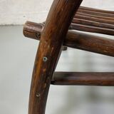 Rattan and bamboo armchair