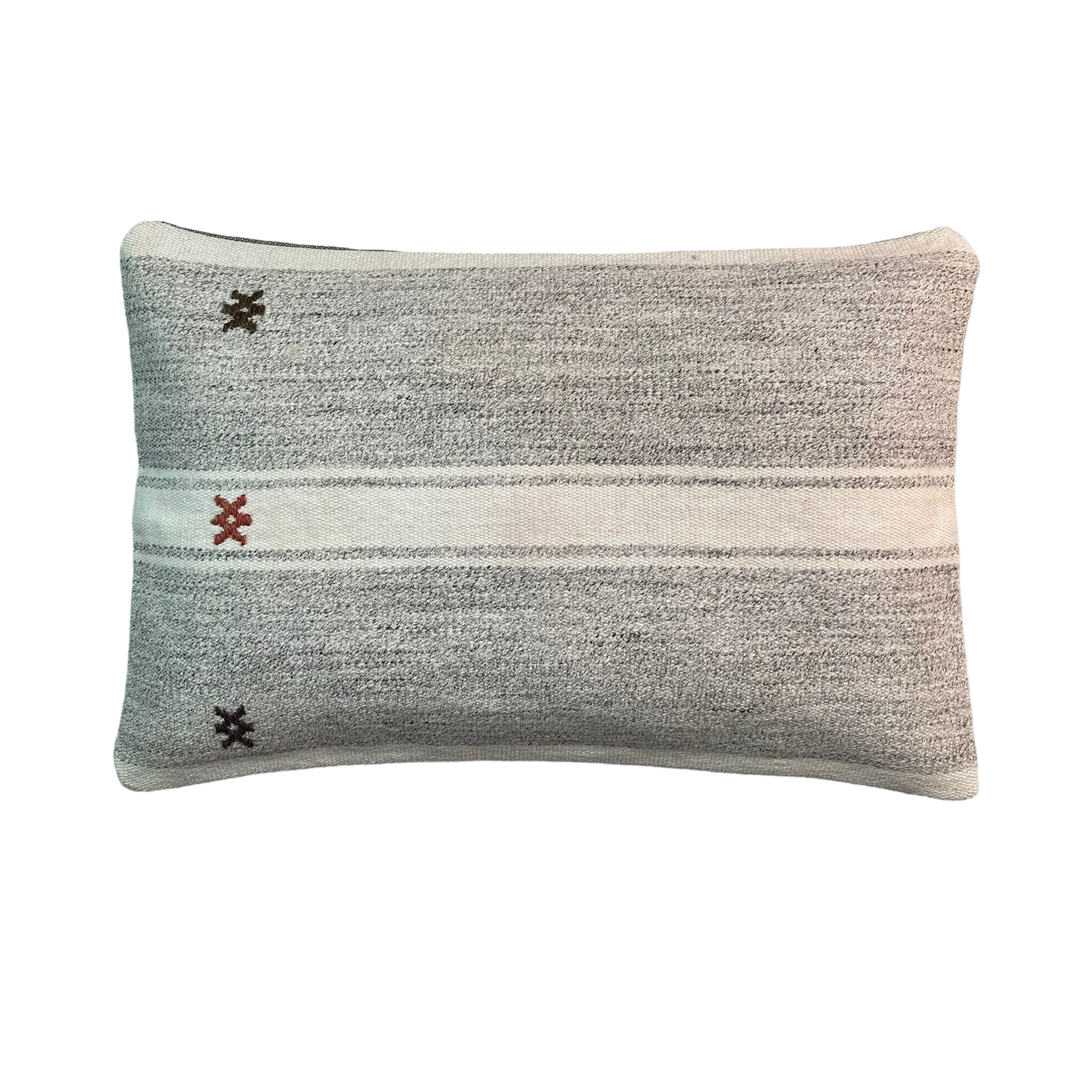 Vintage turkish handmade kilim cushion cover , 30 x 50 cm