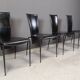 Set of 4 post modern dining chairs by Arper Italy, 1980s