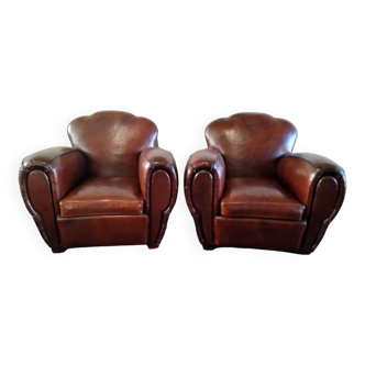 Flower back club chairs