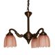 Art Deco bronze chandelier, 1920s.