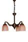 Art Deco bronze chandelier, 1920s.