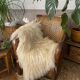 Fauteuil en rotin tressé vintage