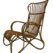 Set of two Belse 8 model Rattan chairs by Dirk van Sliedregt Rohe Noordwolde 1960