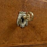 Small chest of drawers in amboyna and rosewood, Louis XVI style – 1940