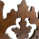 Petite étagère d’angle en bois sculpté
