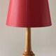 Lampe en bois tourné vintage