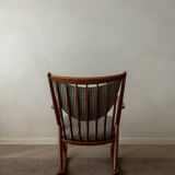 Vintage Danish Teak Rocking Chair Model 182 Frank Reenskaug Bramin, 1950s