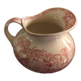 Broc Toilette Faïence rose Jardinière Sarreguemines
