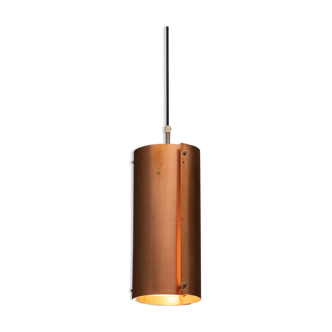 Cylindrical pendant in solid copper, 1960's, Sweden