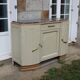 Art Deco sideboard in renovated solid oak – marble top