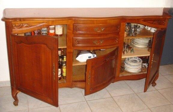Regency style buffet in solid cherry wood