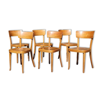Set 6 chairs bistro Classic Horgen-Glarus Switzerland 30s/50s