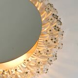 Mid Century Münchner Zier-Form flower mirror illuminated by Schöninger