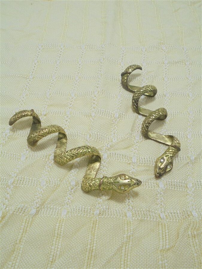 Pair of golden snakes