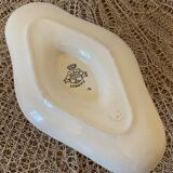 Longwy porcelain sauceboat, Blois model