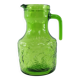 Pichet en verre moulé vert - Bormioli Fidenza made in Italy - vintage 60's