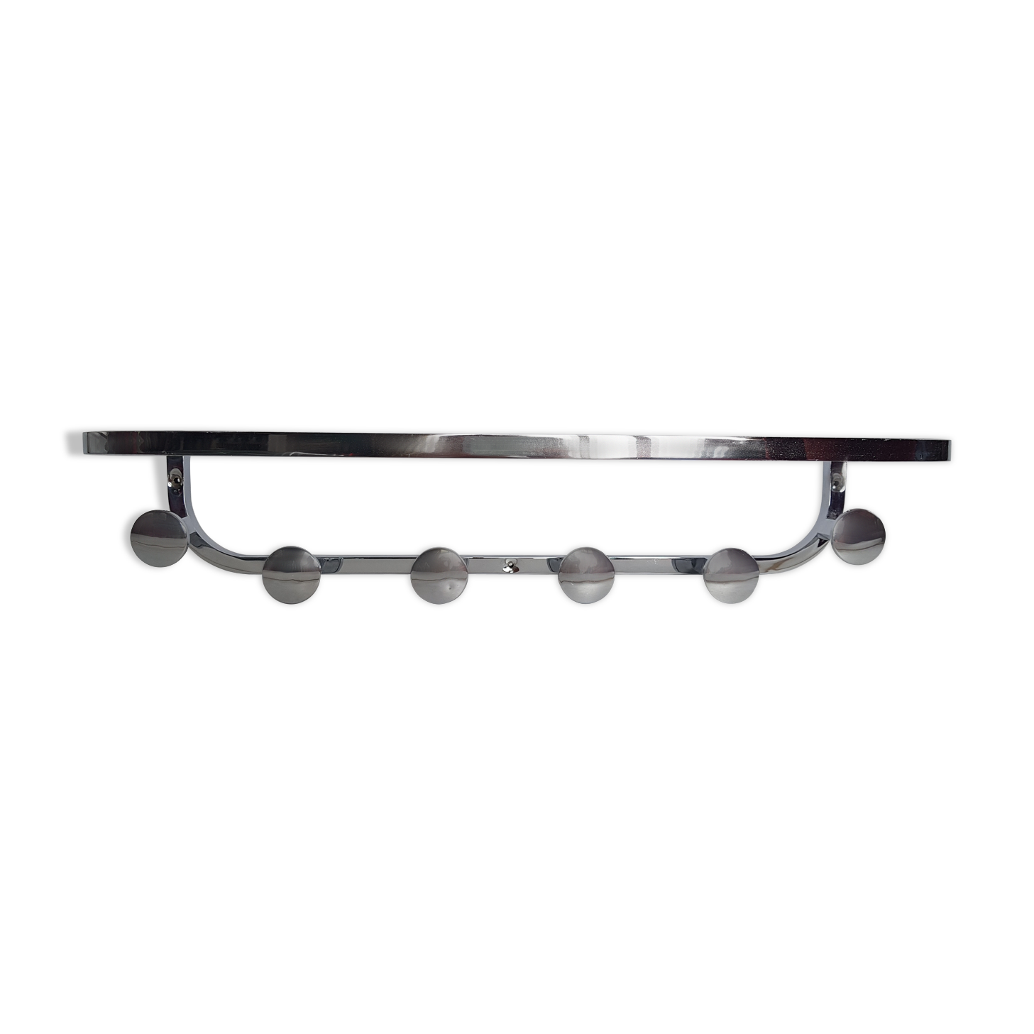 Chrome coat rack