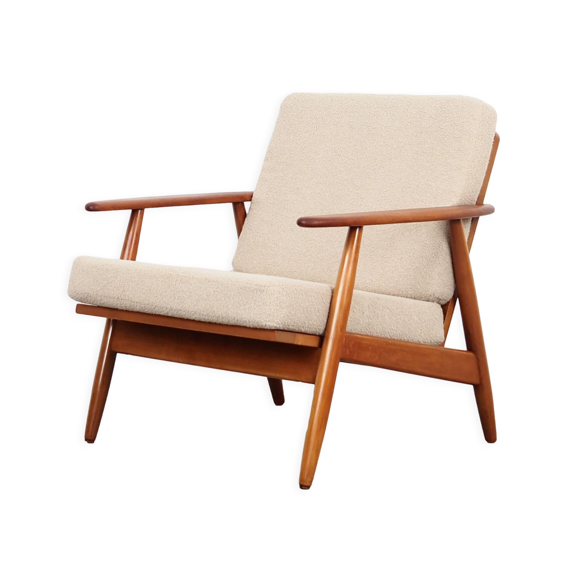 Beech armchair, Danish design, 1970s, production: Denmark