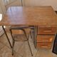 Child's desk with chair in its original condition.