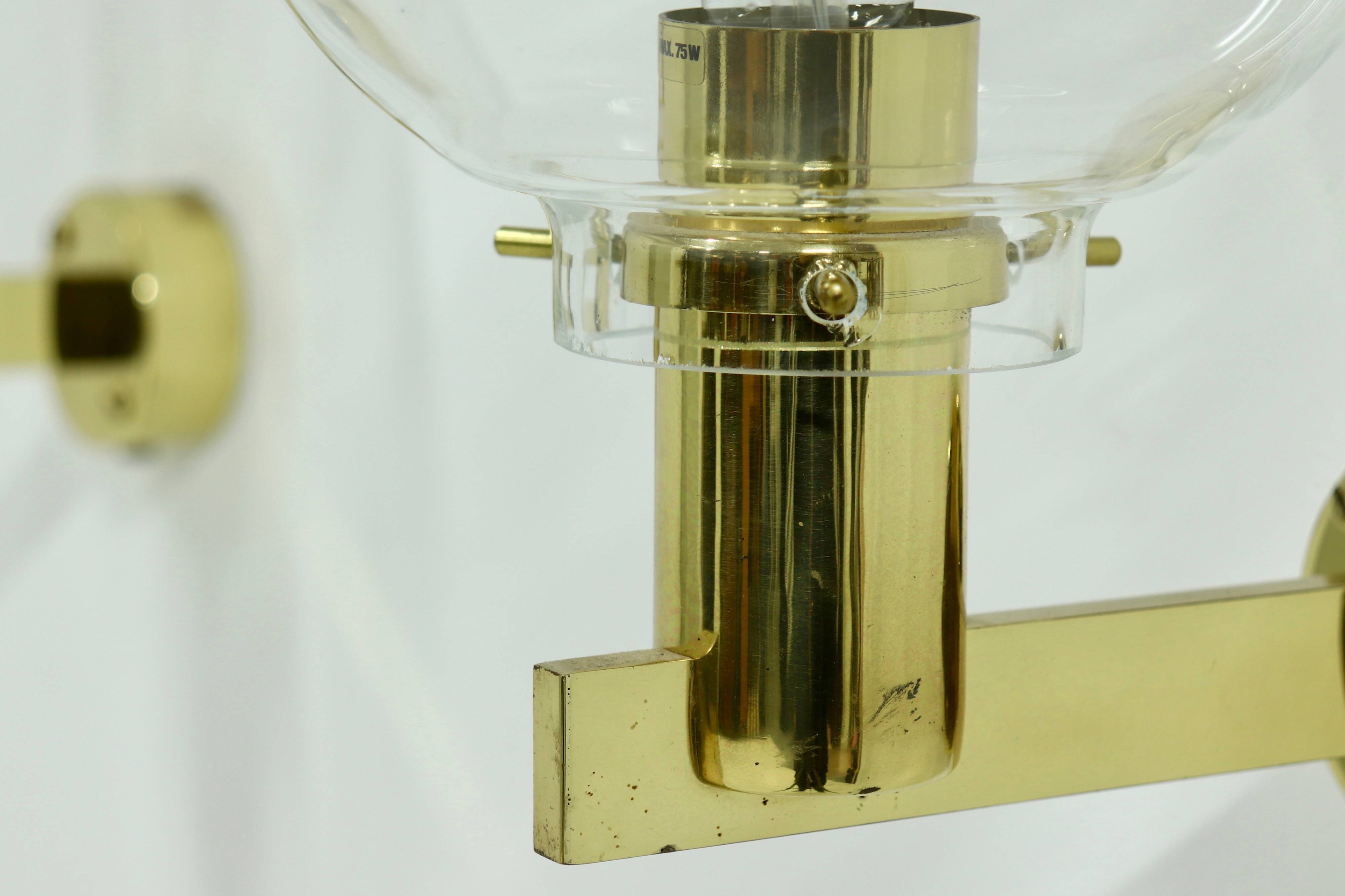 Pair of Wall Lamps by Hans-Agne Jakobsson for Markaryd 1960s