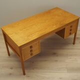 Ash desk, Danish design, 1970s, manufacturer: Domino Møbler