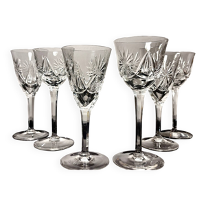 6 verres cristal probable - saint