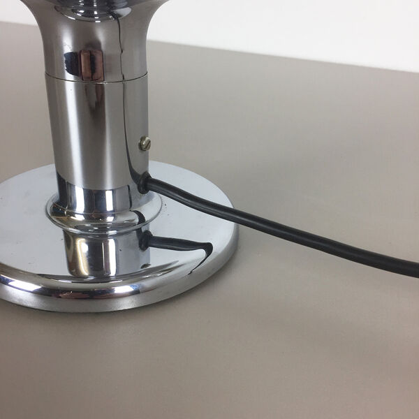 Original modernist 1970s chrome Table light lamp de table made by COSACK, Germany