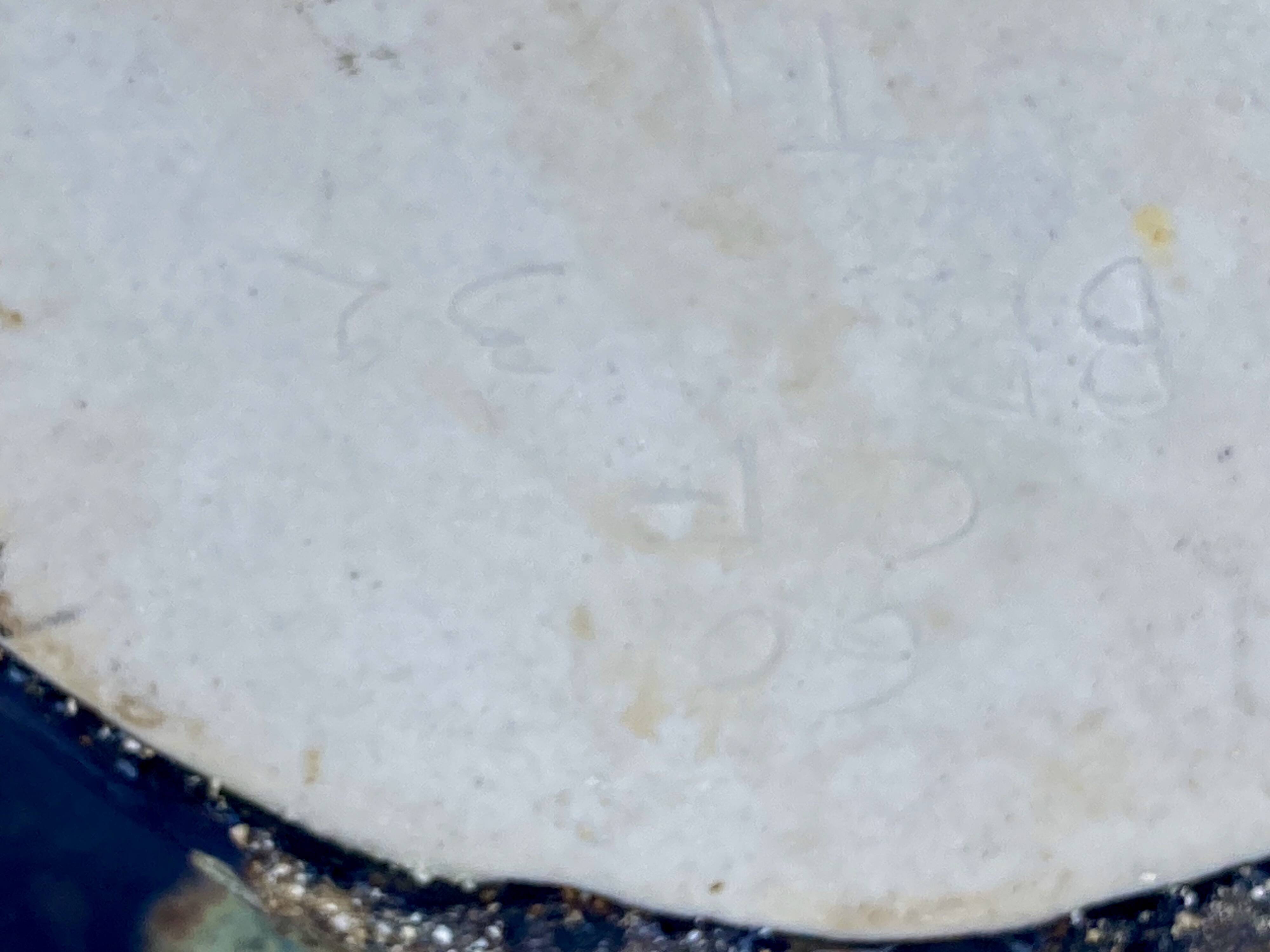 ceramic abstract decoration signed Jacques Marie unique piece - XXL size!