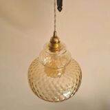 Vintage glass pendant light
