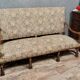 Banquette de Chateau style Louis XIII en noyer vers 1850