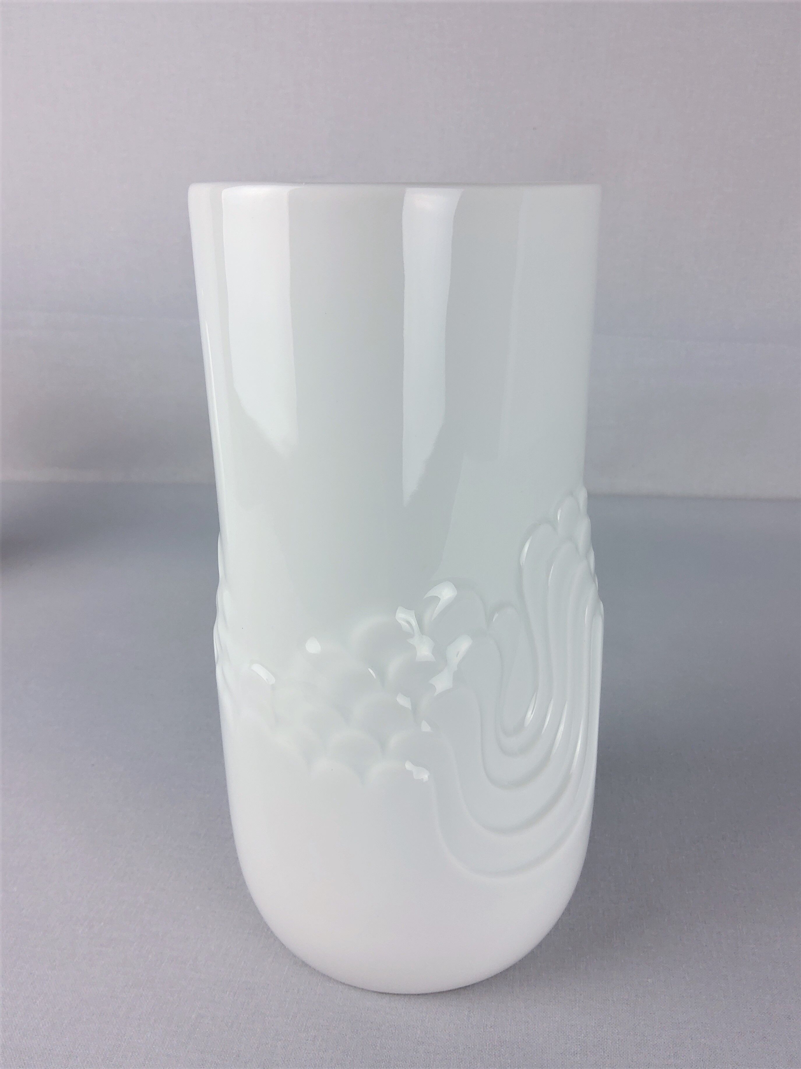 Thomas vintage porcelain white vase 1970