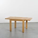 Solid pine extending table, circa 1975