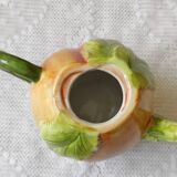 Apricot slip teapot