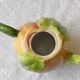 Apricot slip teapot