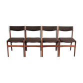 Set de 4 chaises de salle à manger en teck par Erik Buch pour Anderstrup 1950s