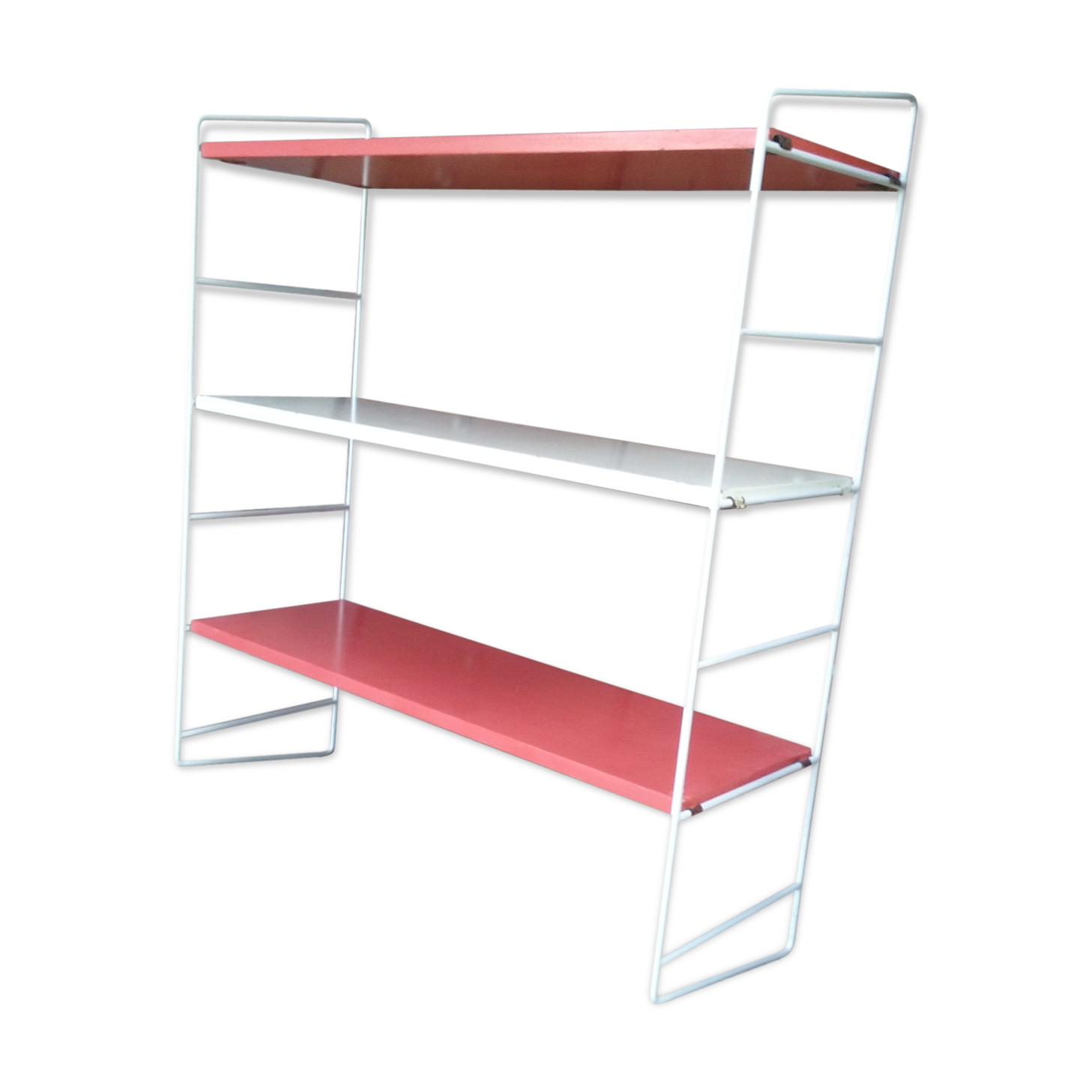 Vintage steel wire shelf